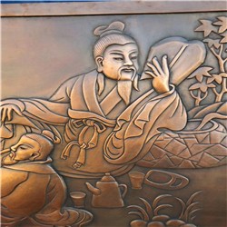 人物銅浮雕
