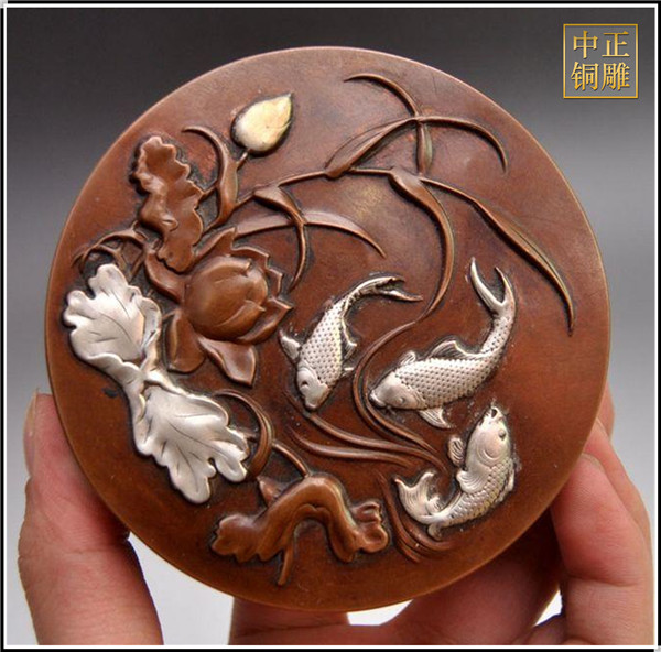 連年有余墨盒銅浮雕(圖1) 1-210531103533615.jpg